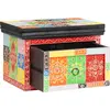 Image de vidaXL Cabinet de chevet avec tiroir Multicolore 40 x 30 x 28 cm