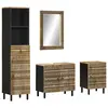 Image de vidaXL Ensemble de meubles de salle de bain 4 pcs bois manguier massif