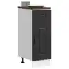 Image de vidaXL Armoire de cuisine Kalmar noir bois d'ingénierie