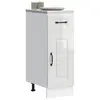 Image de vidaXL Armoire de cuisine Kalmar blanc brillant bois ingénierie