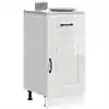 Image de vidaXL Armoire de cuisine Kalmar blanc brillant bois ingénierie