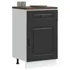 Image de vidaXL Armoire de cuisine Kalmar noir bois d'ingénierie