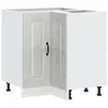 Image de vidaXL Armoire d'angle de cuisine Kalmar gris béton bois d'ingénierie, armoire d'angle, meuble d'évier d'angle, meuble d'angle