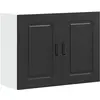 Image de vidaXL Armoire murale de cuisine Kalmar noir bois d'ingénierie
