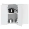 Image de vidaXL Armoire murale d'angle de cuisine Kalmar blanc bois ingénierie