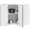Image de vidaXL Armoire murale d'angle de cuisine Kalmar noir bois d'ingénierie