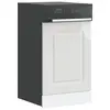 Image de vidaXL Panneau de lave-vaisselle Kalmar blanc brillant 45x1,5x57 cm