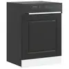 Image de vidaXL Panneau de lave-vaisselle Kalmar noir 60x1,5x57 cm