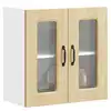 Image de vidaXL Armoire murale de cuisine avec porte vitrée "Kalmar" en bois d'ingénierie chêne Sonoma
