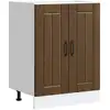 Image de vidaXL Meuble de base de lavabo Lucca chêne marron bois d'ingénierie