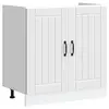 Image de vidaXL Meuble de base de lavabo Lucca blanc bois d'ingénierie