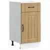 Image de vidaXL Armoire de cuisine Lucca chêne artisanal bois ingénierie