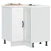Image de vidaXL Armoire d'angle de cuisine Lucca blanc bois d'ingénierie