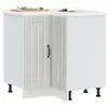Image de vidaXL Armoire d'angle de cuisine Lucca gris béton bois d'ingénierie