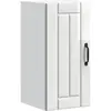 Image de vidaXL Armoire murale de cuisine Lucca blanc brillant bois ingénierie