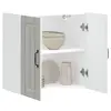 Image de vidaXL Armoire murale de cuisine Lucca blanc bois d'ingénierie