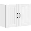 Image de vidaXL Armoire murale de cuisine Lucca blanc bois d'ingénierie