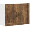 Image de vidaXL Armoire murale de cuisine Lucca chêne fumé bois ingénierie