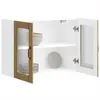 Image de vidaXL Armoire murale de cuisine avec porte en verre Lucca