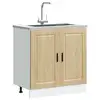 Image de vidaXL Meuble bas pour évier Porto chêne sonoma bois ingénierie