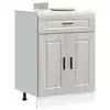 Image de vidaXL Armoire de cuisine Porto sonoma gris bois d'ingénierie