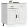 Image de vidaXL Armoire de cuisine Porto blanc bois d'ingénierie