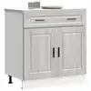 Image de vidaXL Armoire de cuisine Porto sonoma gris bois d'ingénierie