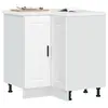 Image de vidaXL Armoire d'angle de cuisine Porto blanc bois d'ingénierie