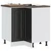 Image de vidaXL Armoire d'angle de cuisine Porto noir bois d'ingénierie