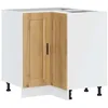 Image de vidaXL Armoire d'angle de cuisine Porto chêne artisanal