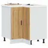 Image de vidaXL Armoire d'angle de cuisine Porto chêne artisanal