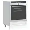 Image de vidaXL Armoire à four Porto blanc bois d'ingénierie