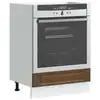 Image de vidaXL Armoire à four Porto chêne marron bois d'ingénierie