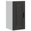 Image de vidaXL Armoire murale de cuisine Porto noir bois d'ingénierie