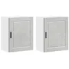 Image de vidaXL Armoires murales de cuisine 2 pcs Porto gris béton, meuble mural de cuisine, armoire pour mur de cuisine, armoire murale avec porte
