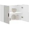 Image de vidaXL Armoire murale de cuisine Porto blanc brillant bois ingénierie