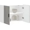 Image de vidaXL Armoire murale de cuisine Porto sonoma gris bois d'ingénierie