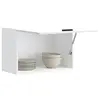 Image de vidaXL Armoire murale de cuisine Porto blanc brillant bois ingénierie