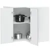 Image de vidaXL Armoire d'angle murale de cuisine Porto sonoma gris