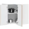 Image de vidaXL Armoire d'angle murale de cuisine Porto vieux bois