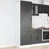 Image de vidaXL Armoire de cuisine Porto noir bois d'ingénierie