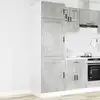 Image de vidaXL Armoire de cuisine Porto gris béton bois d'ingénierie
