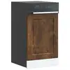 Image de vidaXL Panneau de lave-vaisselle Porto chêne fumé 45x1,5x57 cm