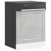Image de vidaXL Panneau de lave-vaisselle Porto gris béton 60x1,5x57 cm