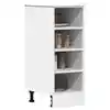 Image de vidaXL Meuble bas "Riga" Blanc 30 x 44,5 x 81,5 cm Bois d'ingénierie
