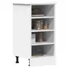 Image de vidaXL Meuble bas "Riga" Blanc 40 x 44,5 x 81,5 cm Bois d'ingénierie