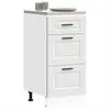 Image de vidaXL Armoire de cuisine Porto blanc bois d'ingénierie