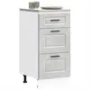 Image de vidaXL Armoire de cuisine Porto gris béton bois d'ingénierie