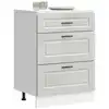 Image de vidaXL Armoire de cuisine Porto gris béton bois d'ingénierie