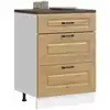 Image de vidaXL Armoire de cuisine Kalmar chêne artisanal bois d'ingénierie